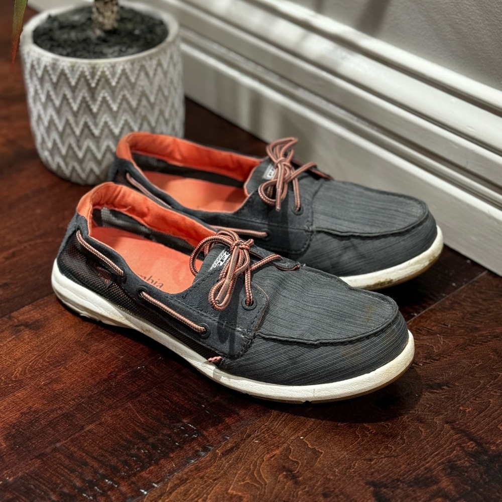 Columbia PFG Loafer Boat Shoes Delray Loco Laces Slip On Women’s Size 8